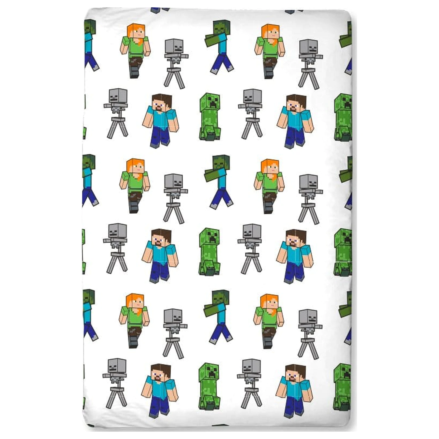 Minecraft cearșaf cu elastic 90 x 200 poza produsului