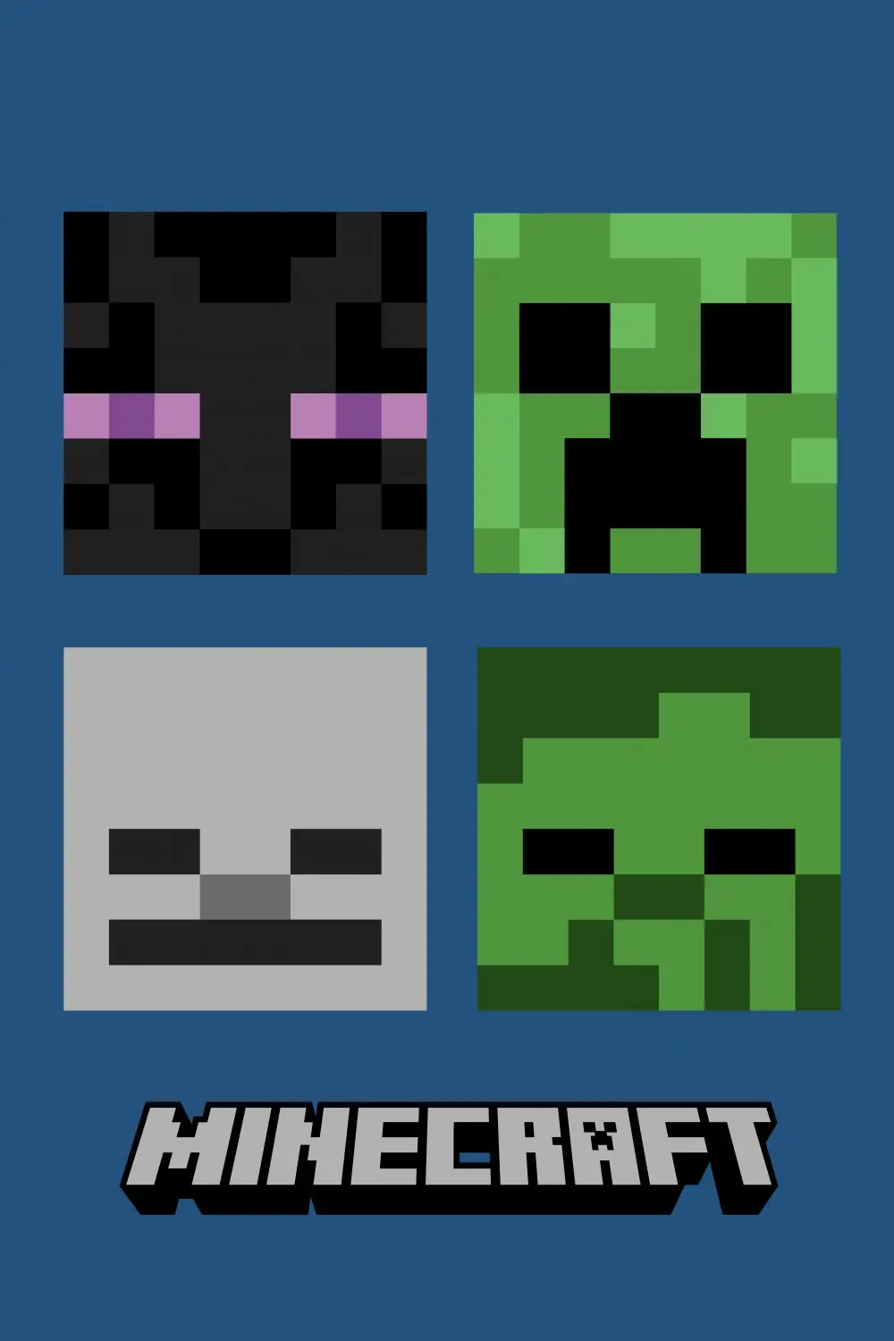 Minecraft Hostile Mobs patura polar 100*150cm poza produsului