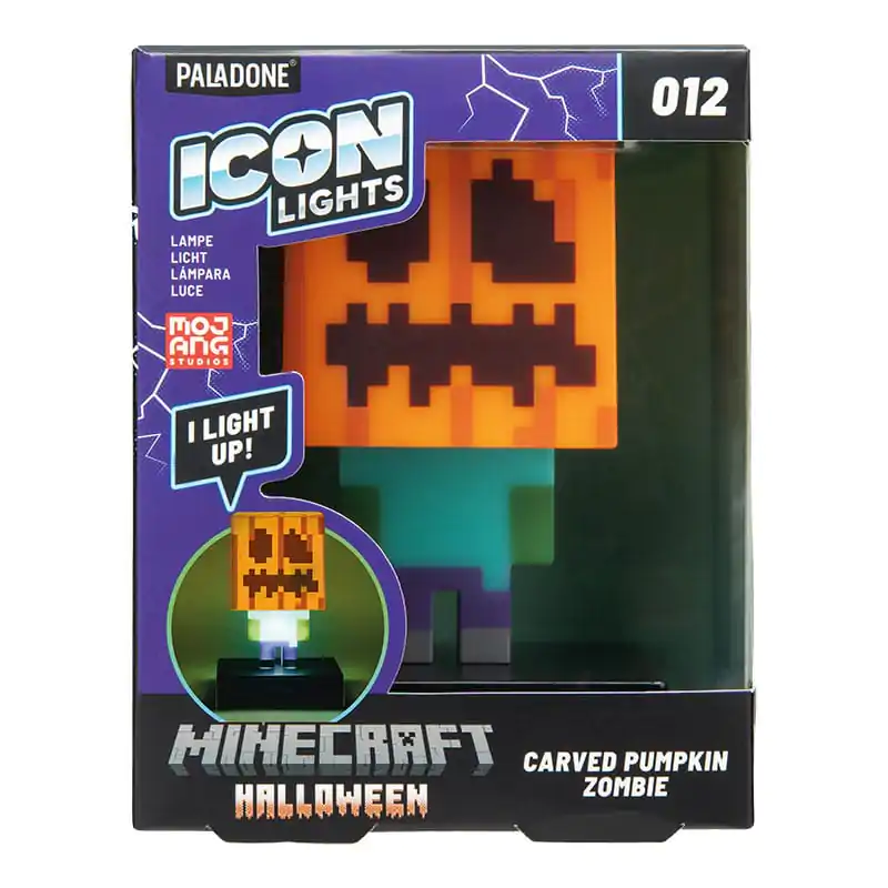 Minecraft Icons Light Zombie Jack O Lantern 10 cm poza produsului
