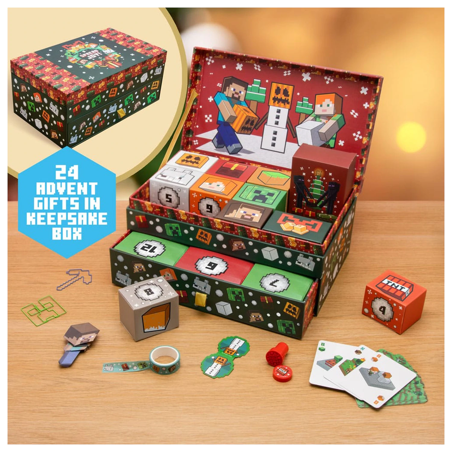 Minecraft Advent Calendar Keepsake Box Calendar de Advent poza produsului