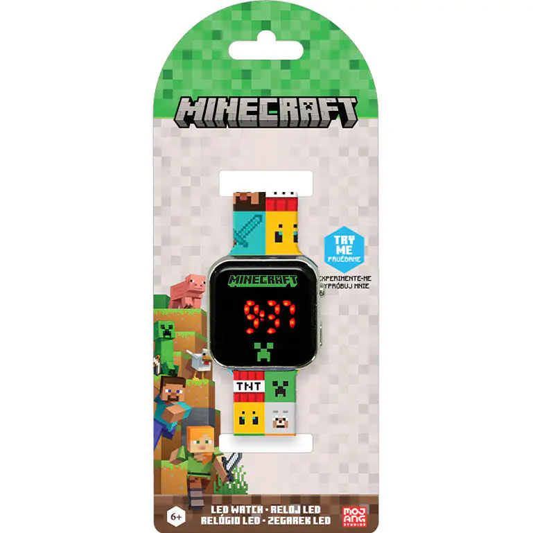 Ceas led Minecraft poza produsului