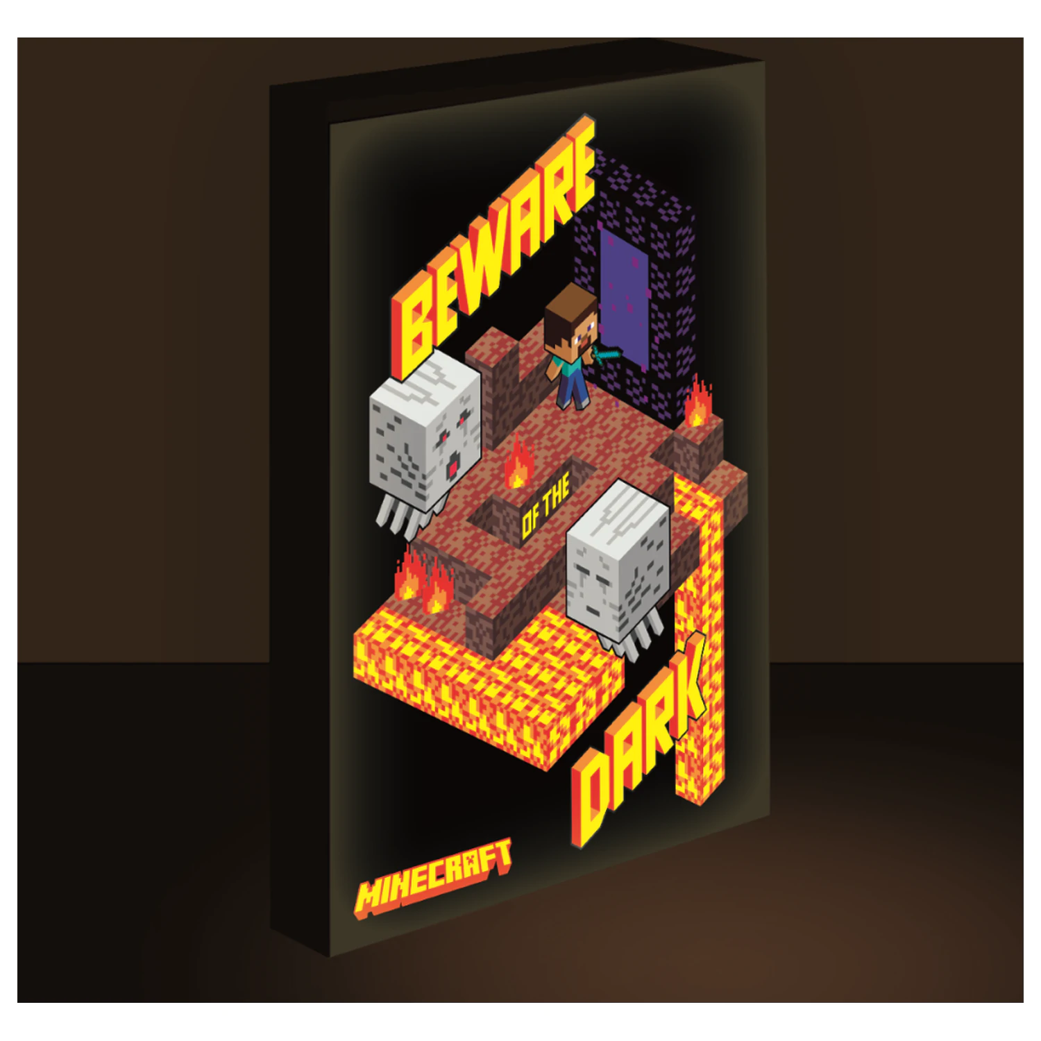 Minecraft Tablou Canvas cu Iluminare 40x30 cm poza produsului
