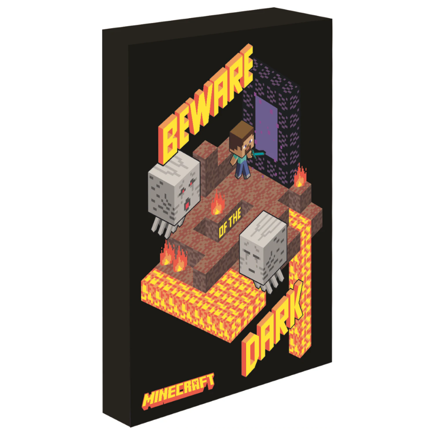 Minecraft Tablou Canvas cu Iluminare 40x30 cm poza produsului