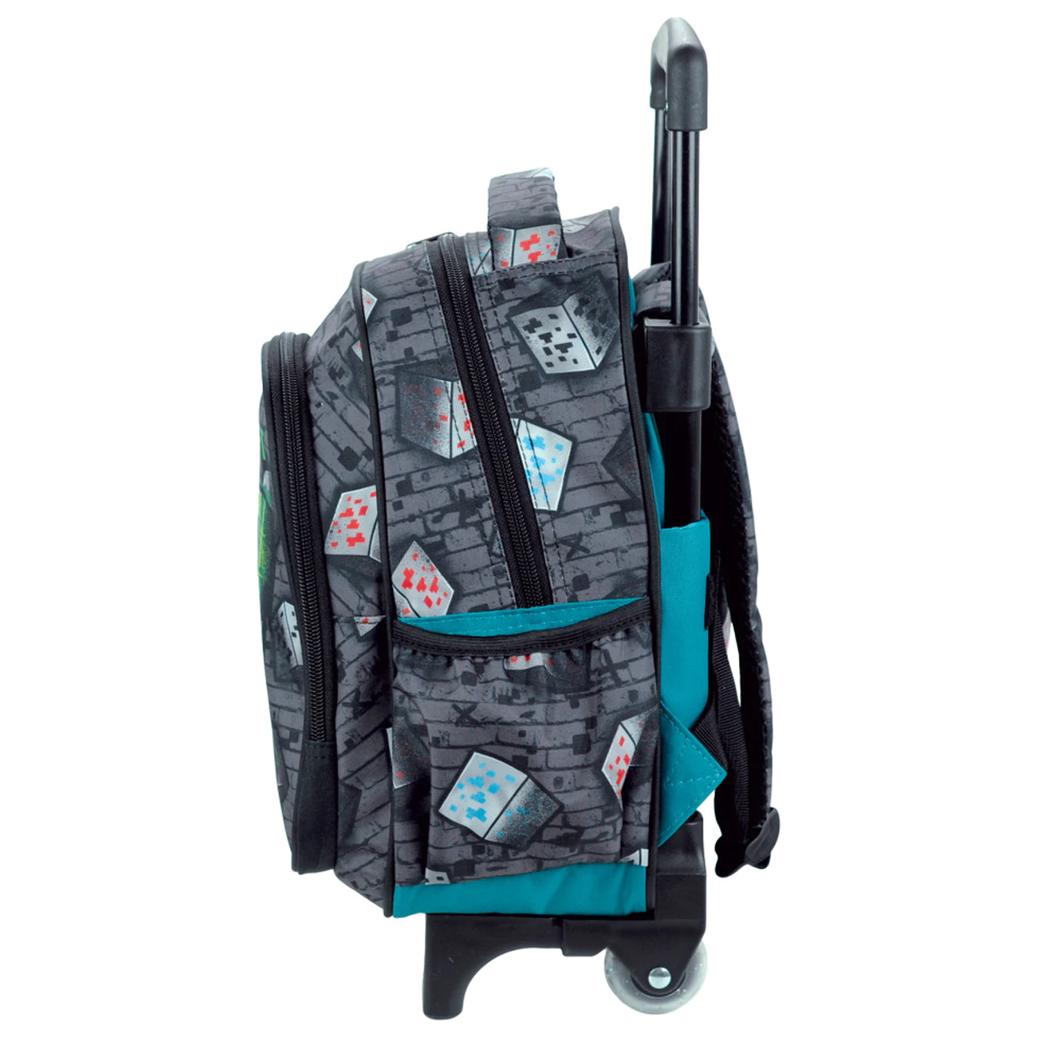 Minecraft Metro Art Blast Rolling ghiozdan prescolar, geanta 30 cm poza produsului