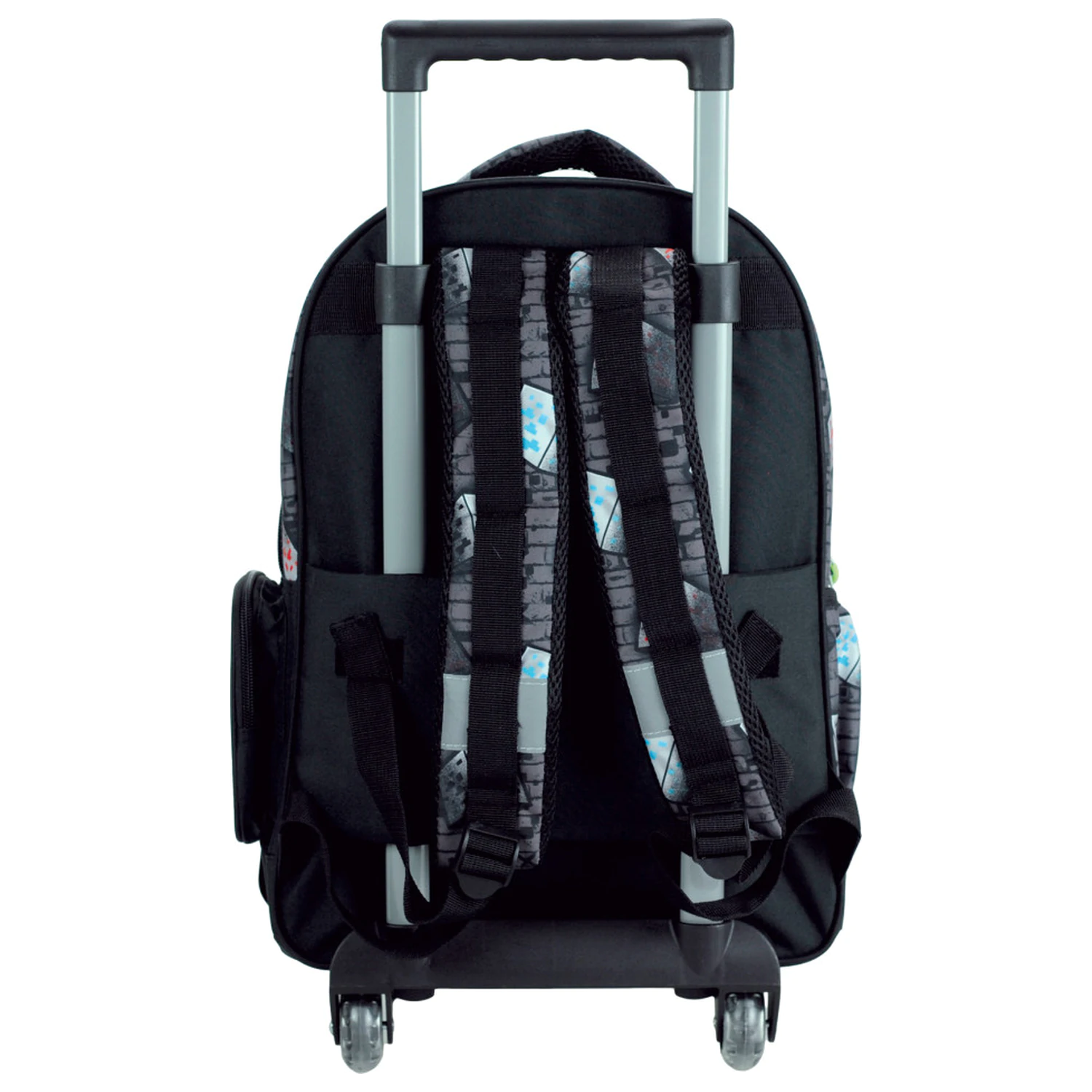 Minecraft Metro Art ghiozdan scolar cu roti, geanta 46 cm poza produsului