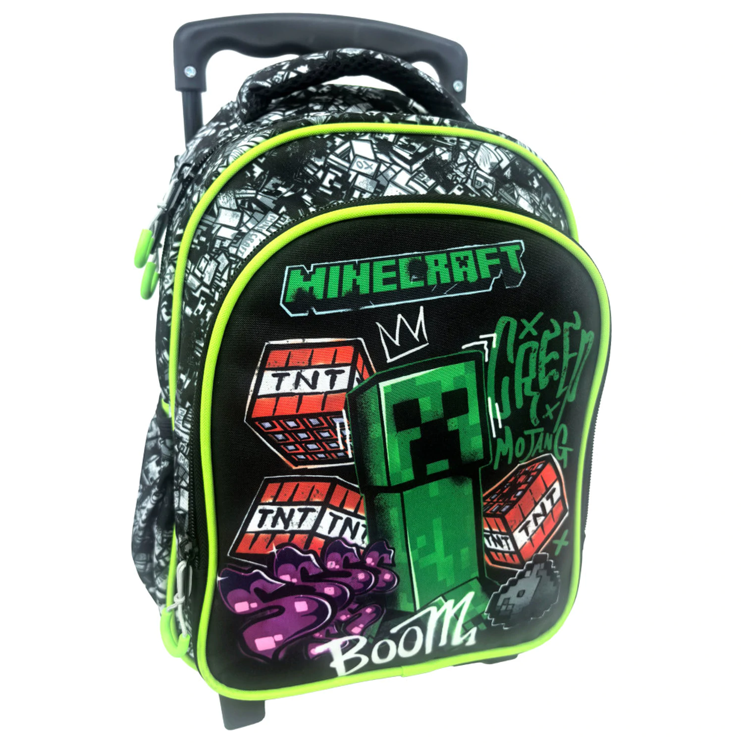 Minecraft Metro Art Rolling Preschool rucsac, geanta 30 cm poza produsului