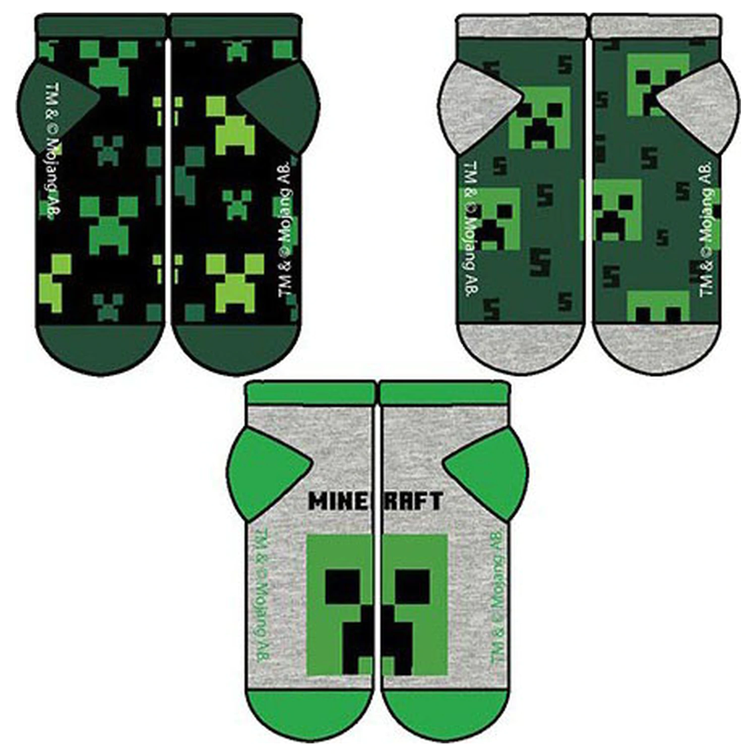 Minecraft Midnight Secret Socks pentru Copii 35/38 poza produsului