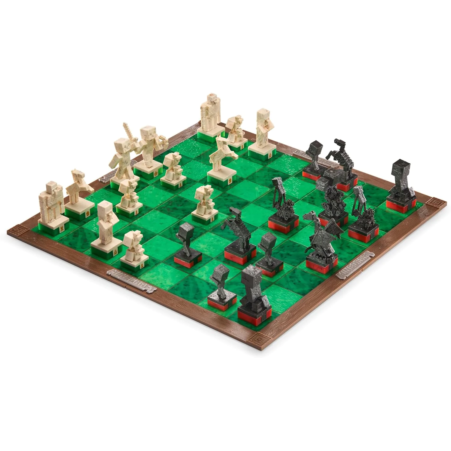 Set de șah Minecraft Overworld Heroes vs. Hostile Mobs poza produsului