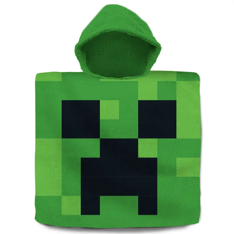 Minecraft poncho prosop de bumbac poza produsului