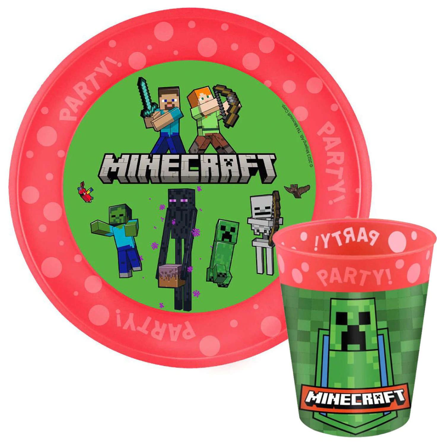 Minecraft Party set micro plastic poza produsului