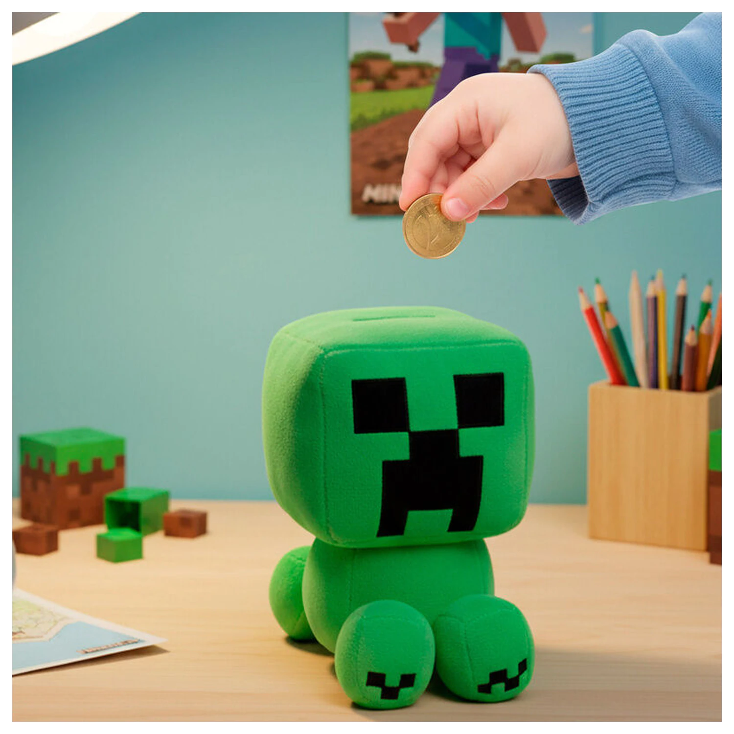 Minecraft plush pusculita 20cm poza produsului