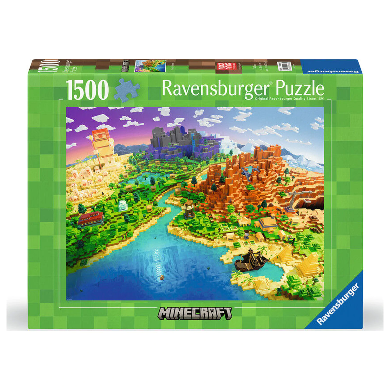 Minecraft puzzle 1500 de piese poza produsului