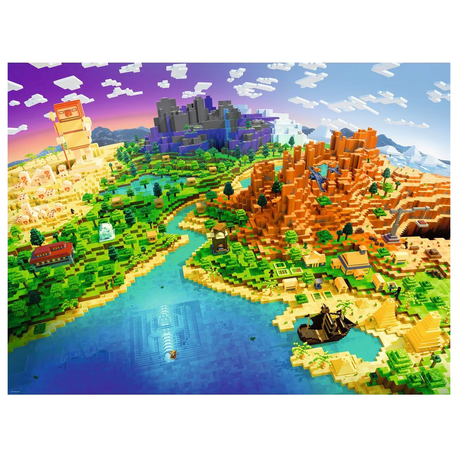 Minecraft puzzle 1500 de piese poza produsului