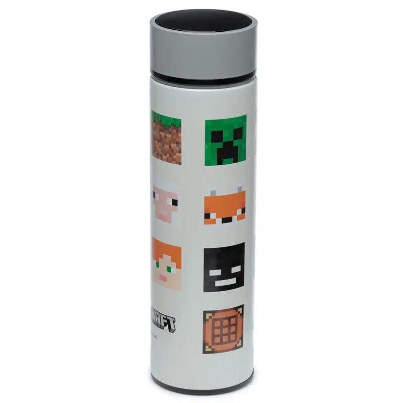 Minecraft termos sticlă din oțel inoxidabil cu termometru 450ml poza produsului