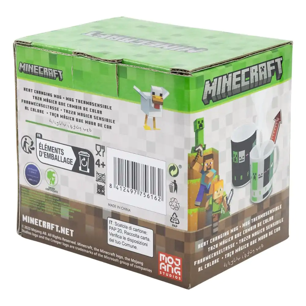 Cană Minecraft cu schimbare de căldură Model pătrat 325 ml poza produsului