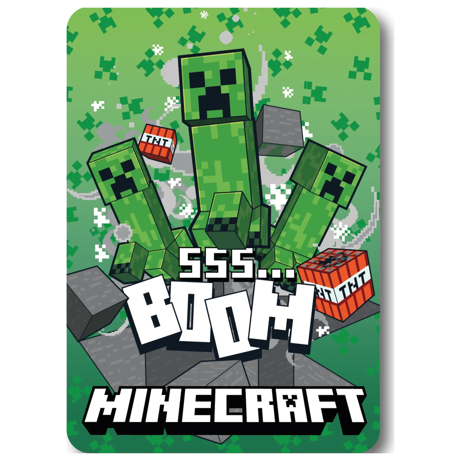 Minecraft SSS Boom pătură fleece poza produsului