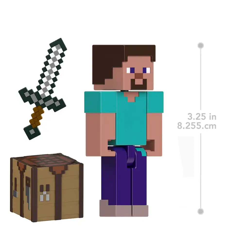 Figurină de acțiune Minecraft Steve 8 cm poza produsului