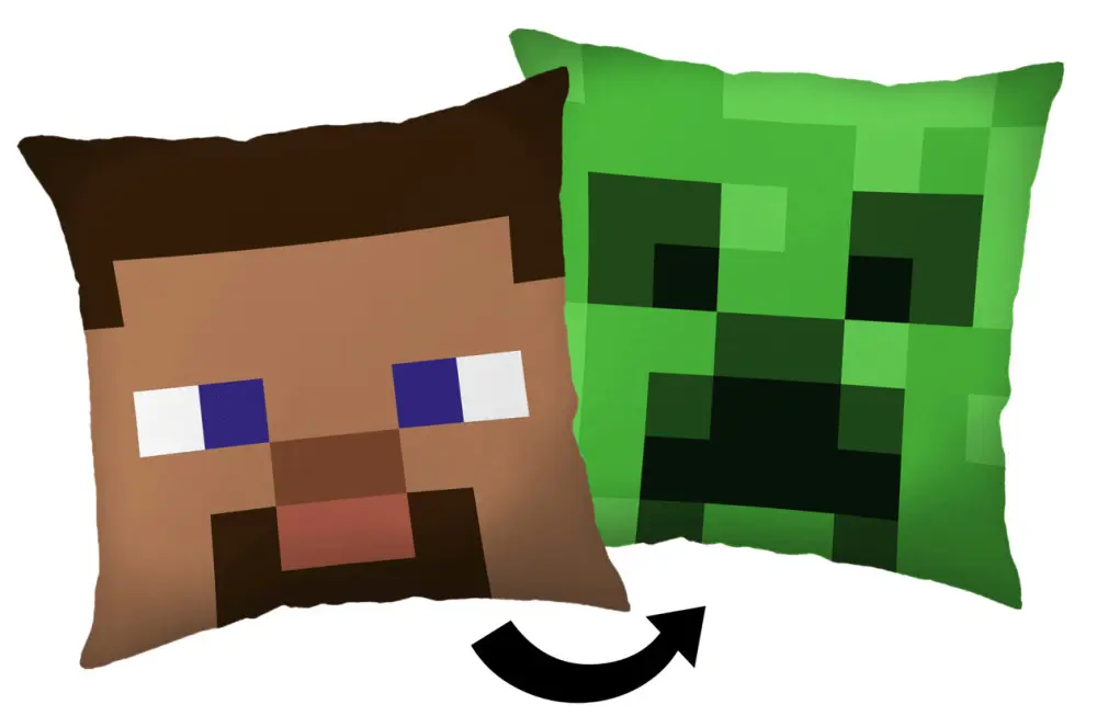 Pernă Minecraft Steve Creeper, pernă decorativă 40*40 cm poza produsului