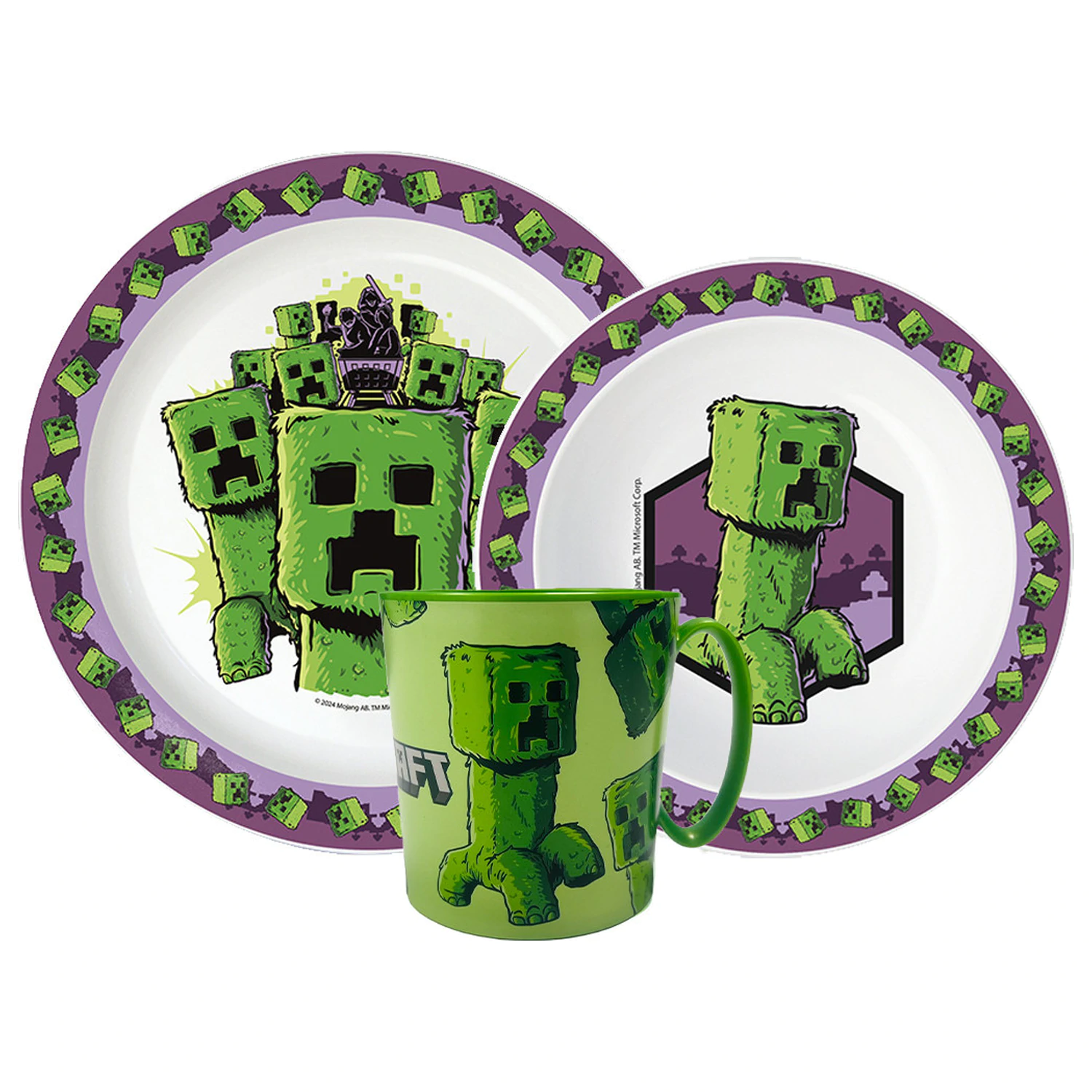 Minecraft The Movie Set de vesela, Micro Plastic Set cu cana poza produsului