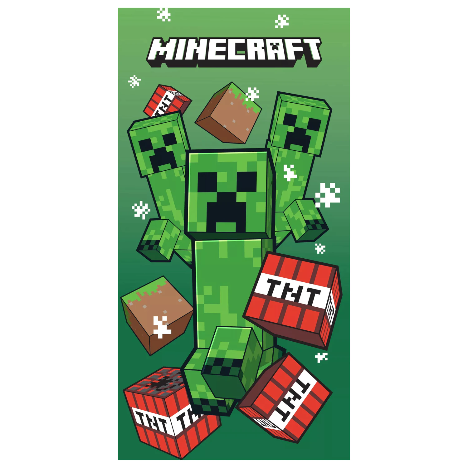 Prosop Minecraft TNT Creepers 70x140cm poza produsului