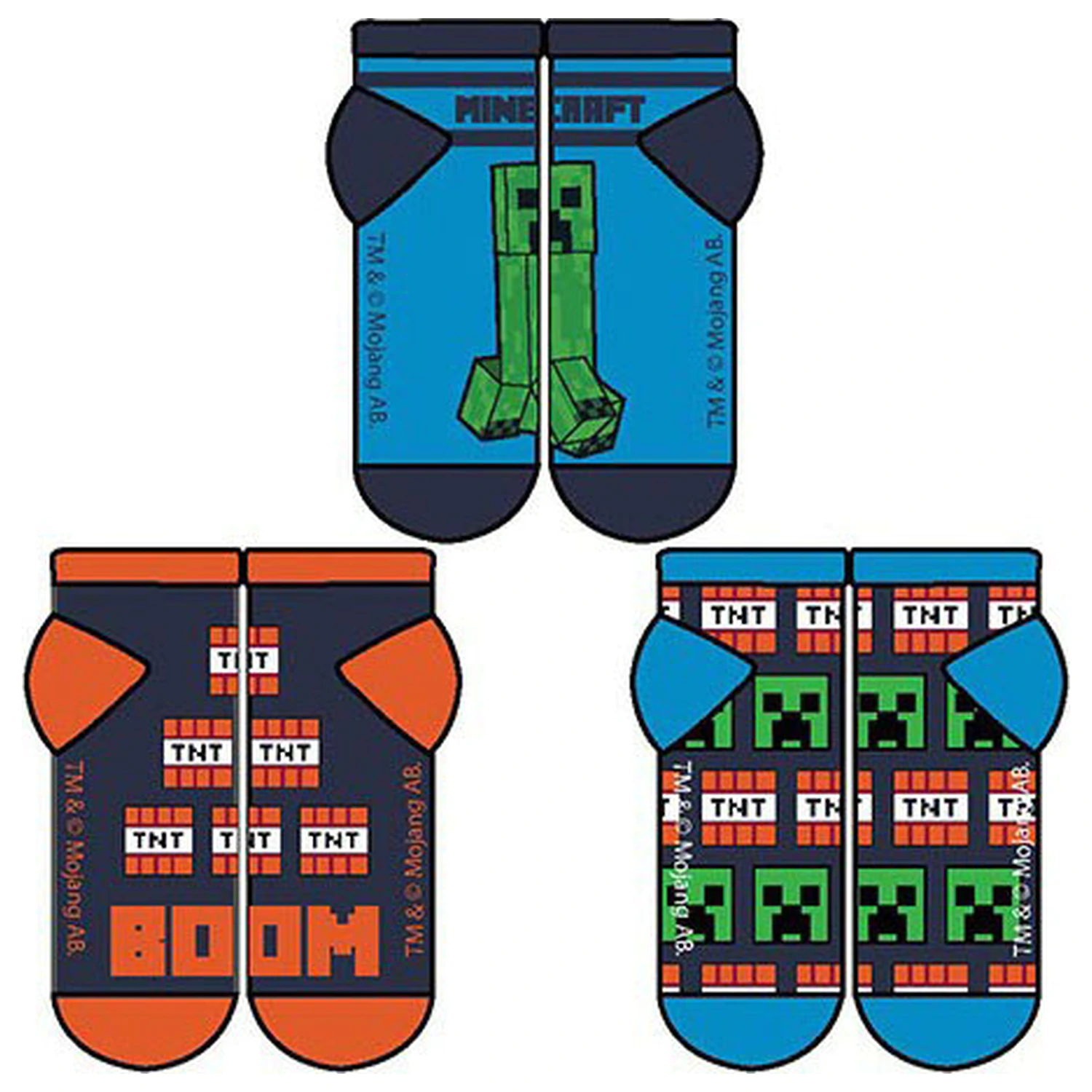 Minecraft TNT Secret Socks pentru copii 31/34 poza produsului