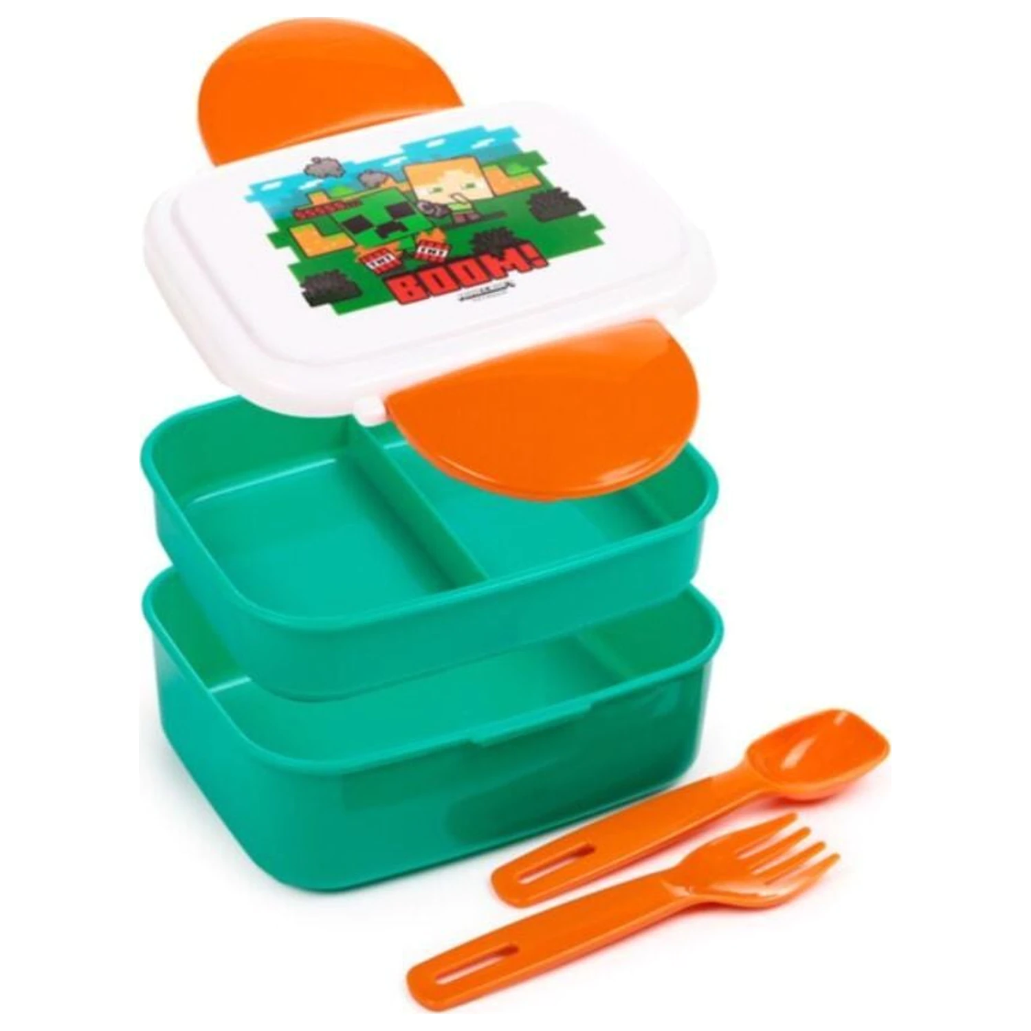 Minecraft Cutie pentru pranz si Set de tacamuri poza produsului