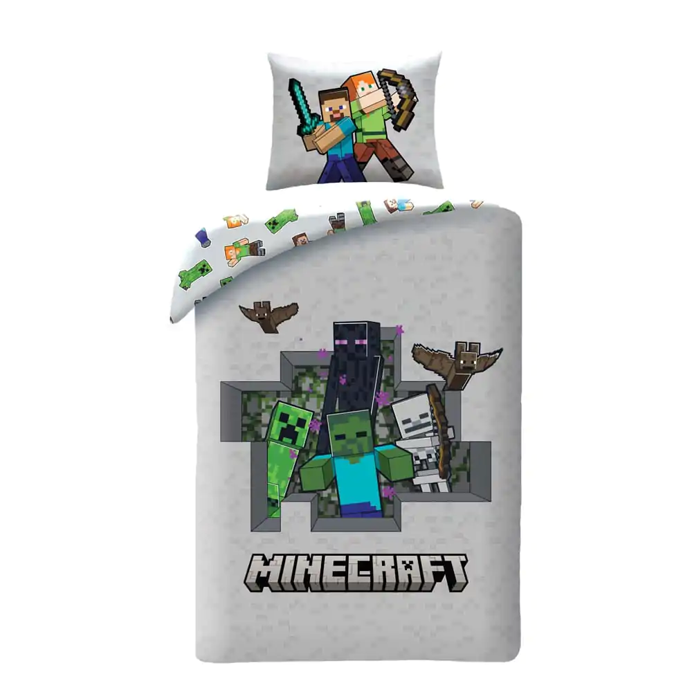 Set husă de pilotă Minecraft Ver. 3 140 x 200 cm / 70 x 90 cm poza produsului