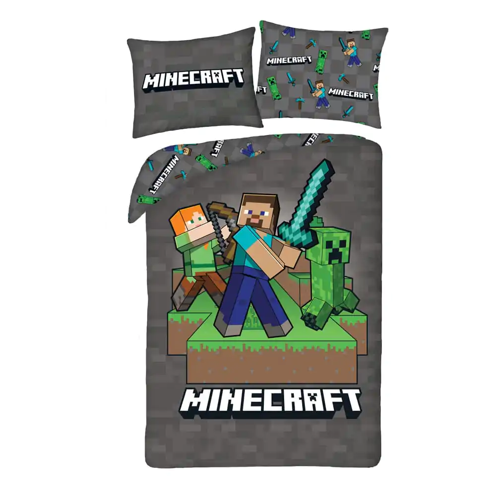 Set husă de pilotă Minecraft Ver. 4 140 x 200 cm / 70 x 90 cm poza produsului