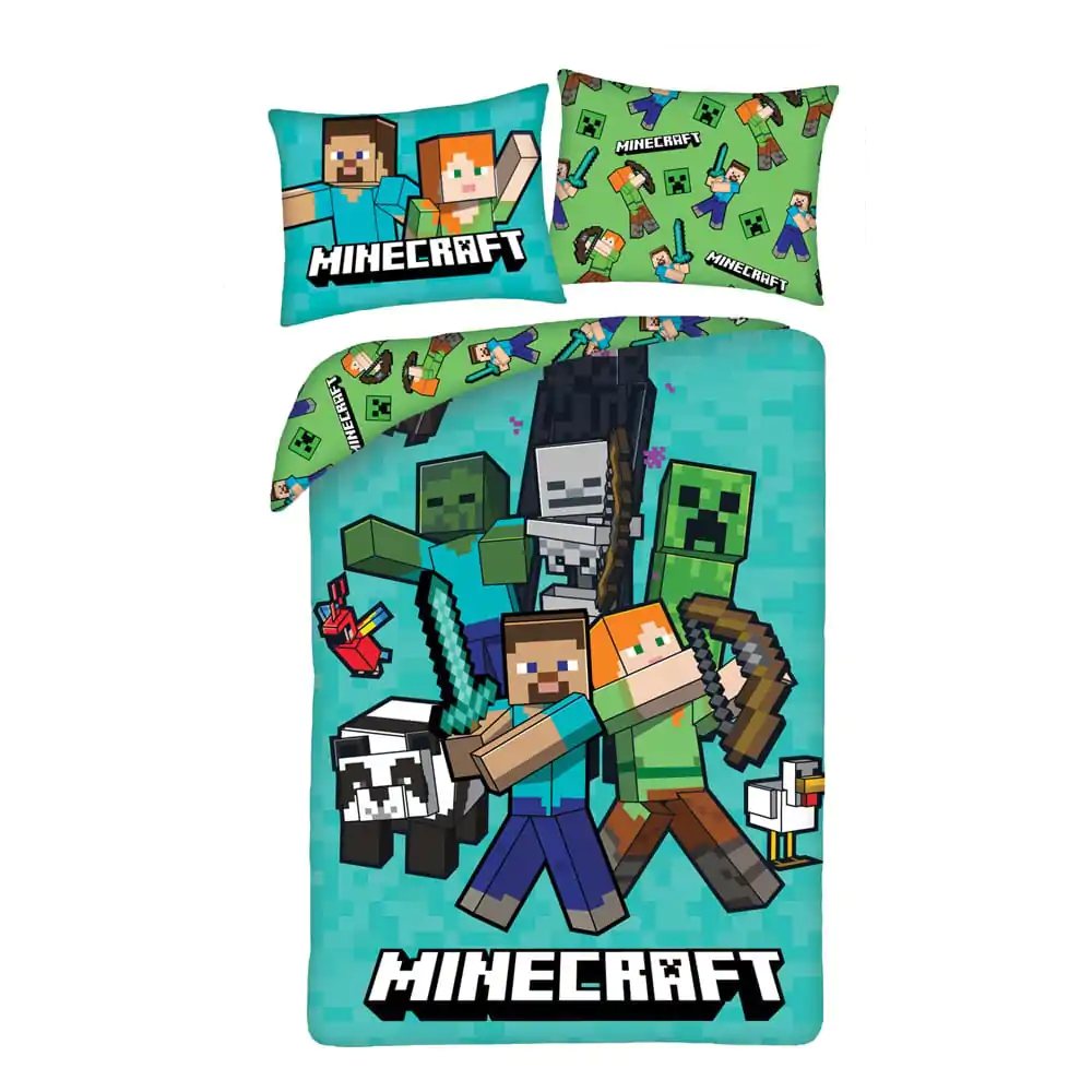 Set Duvet Minecraft Ver. 5 140 x 200 cm / 70 x 90 cm poza produsului