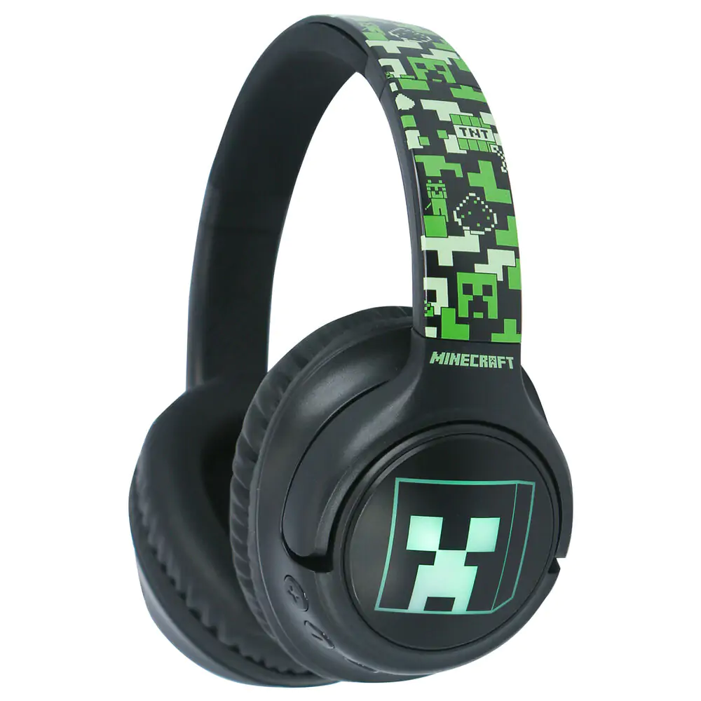 Căști wireless LED Minecraft poza produsului