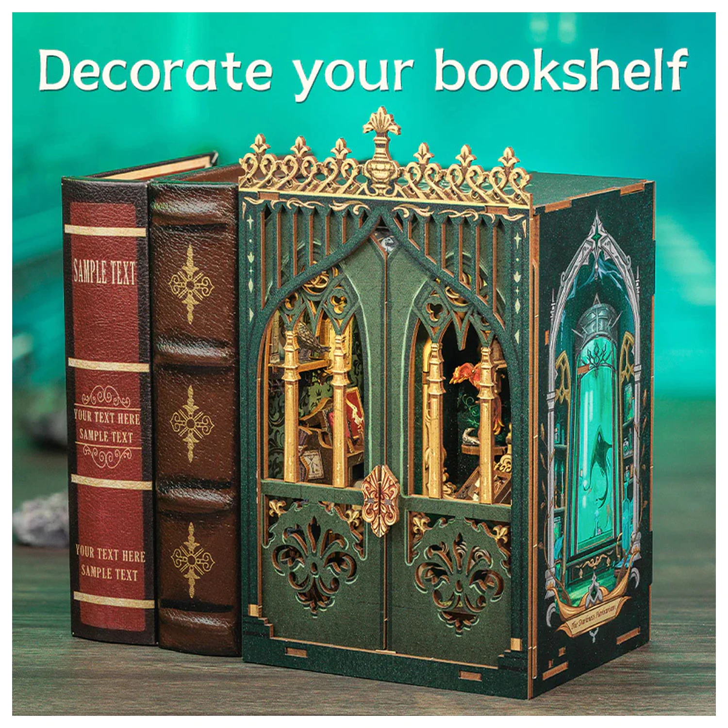 Casa miniatura DIY The Darkness Herbarium 90 buc + set de constructie cu lumina LED poza produsului