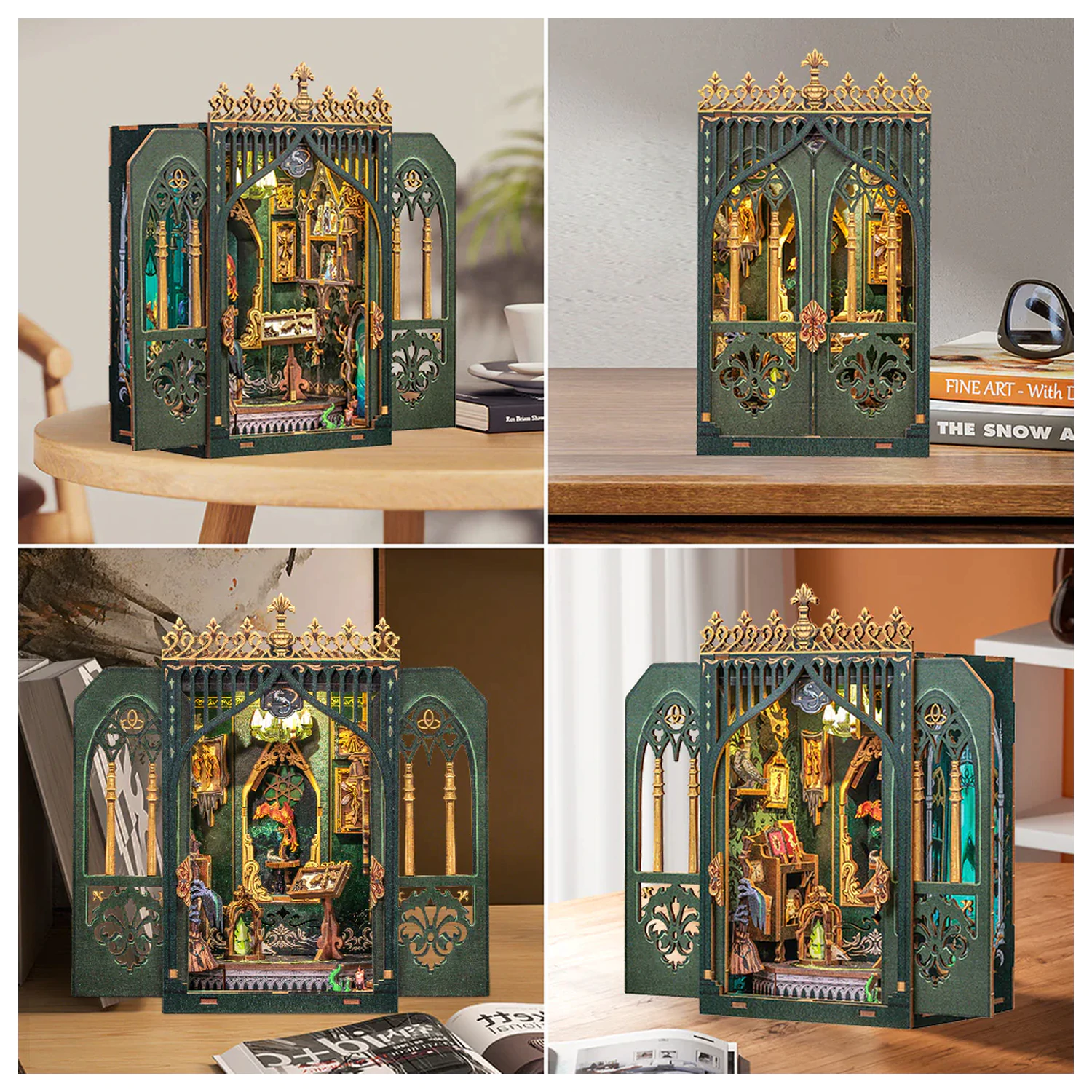 Casa miniatura DIY The Darkness Herbarium 90 buc + set de constructie cu lumina LED poza produsului