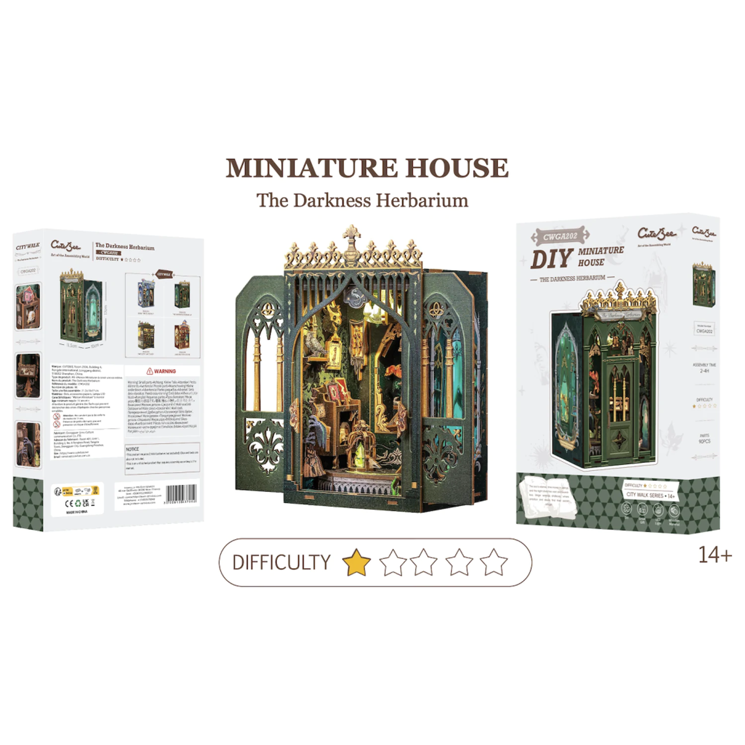 Casa miniatura DIY The Darkness Herbarium 90 buc + set de constructie cu lumina LED poza produsului