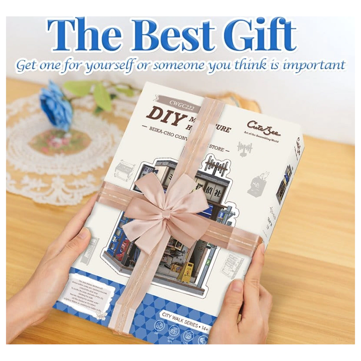 Kit model casa miniatura Magazin Beika-cho Convenience Store 22 x 15 cm poza produsului