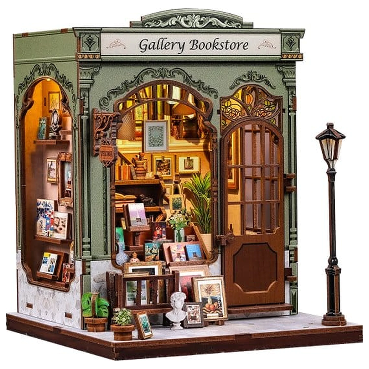 Kit model casa in miniatura Gallery Bookstore 20 x 16 cm poza produsului