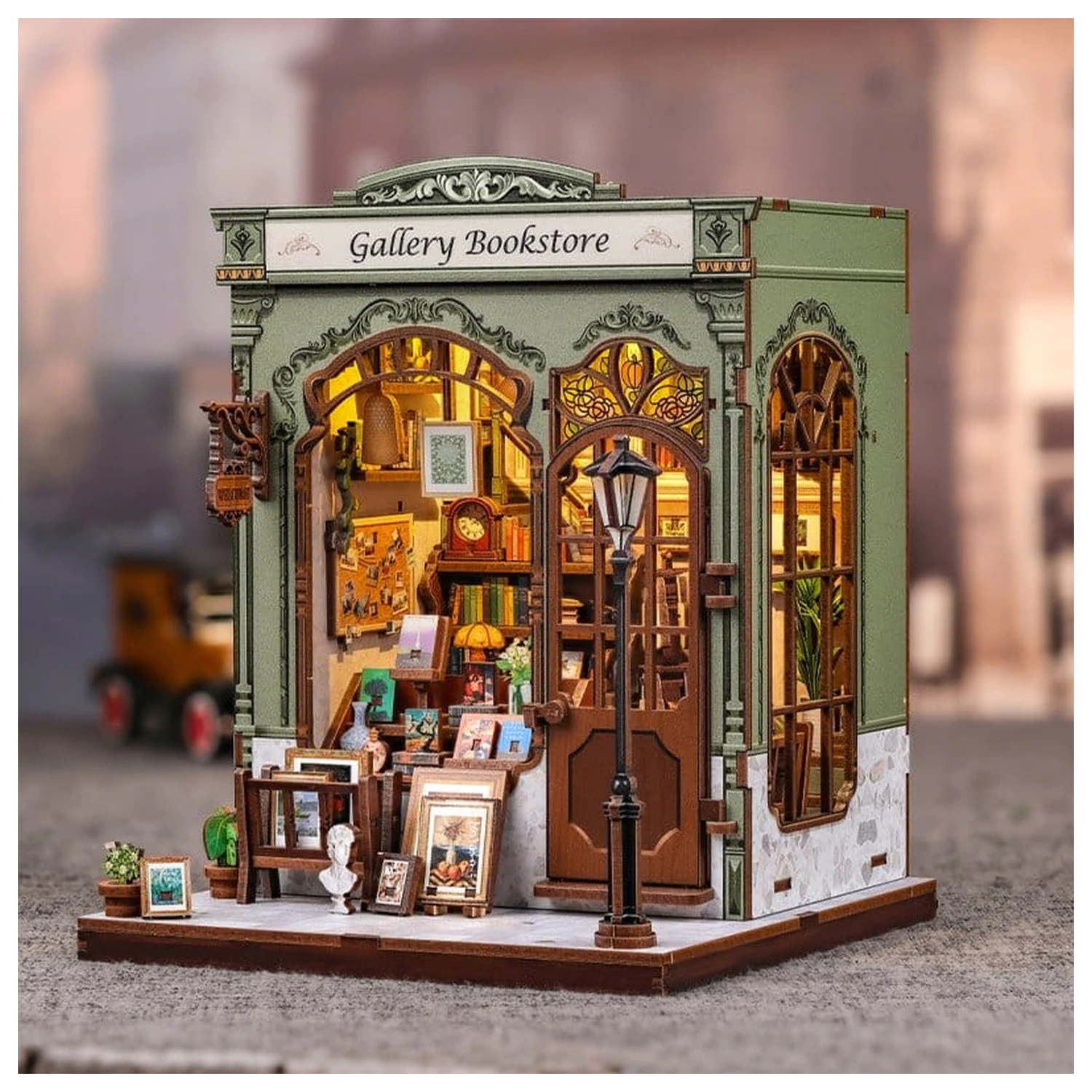 Kit model casa in miniatura Gallery Bookstore 20 x 16 cm poza produsului