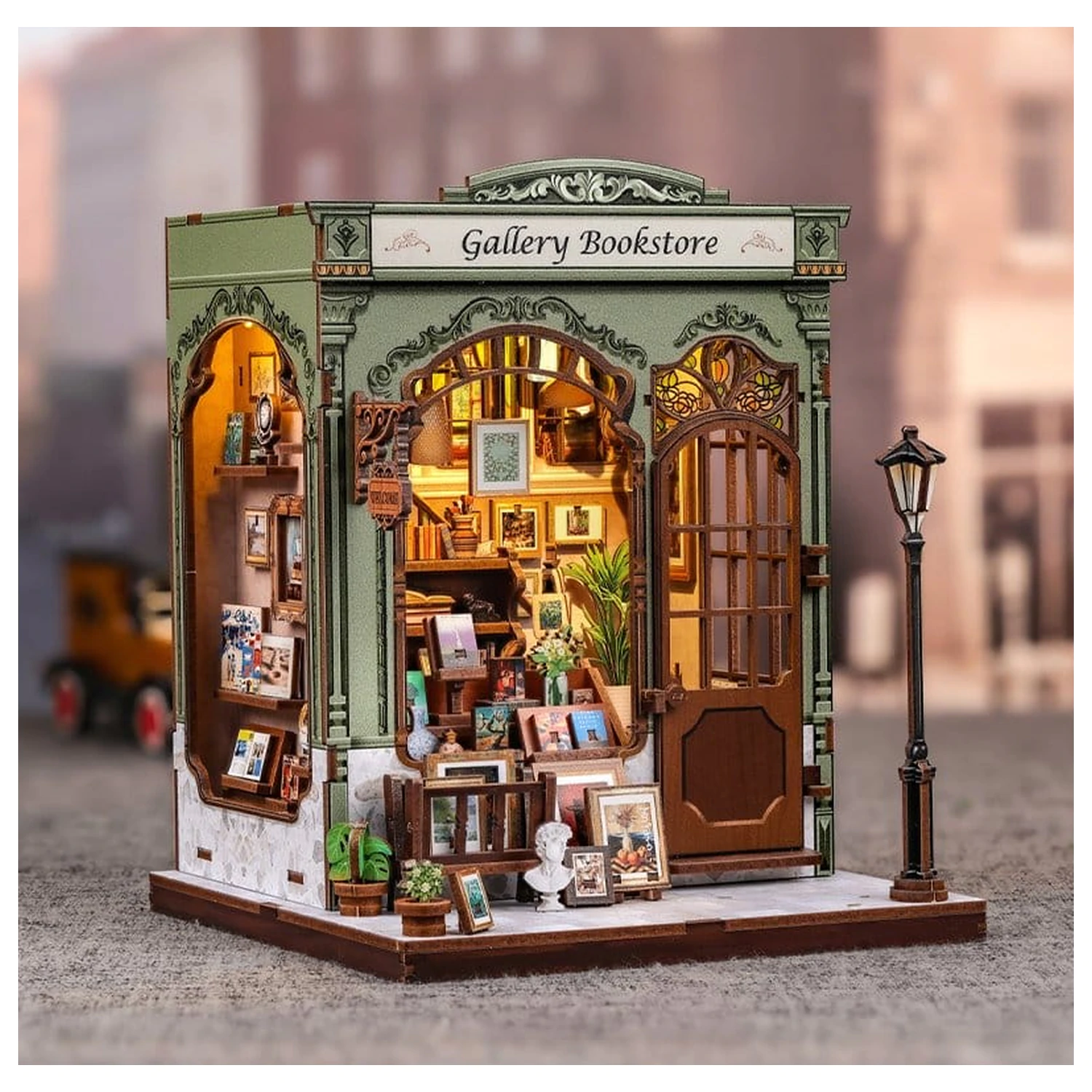 Kit model casa in miniatura Gallery Bookstore 20 x 16 cm poza produsului