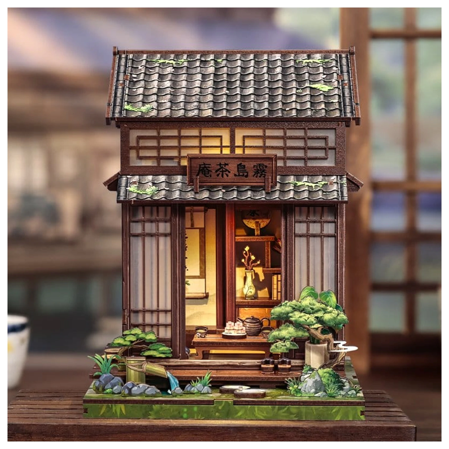 Miniature House Model Kit Kirishima Cha-an 19 x 14 cm poza produsului