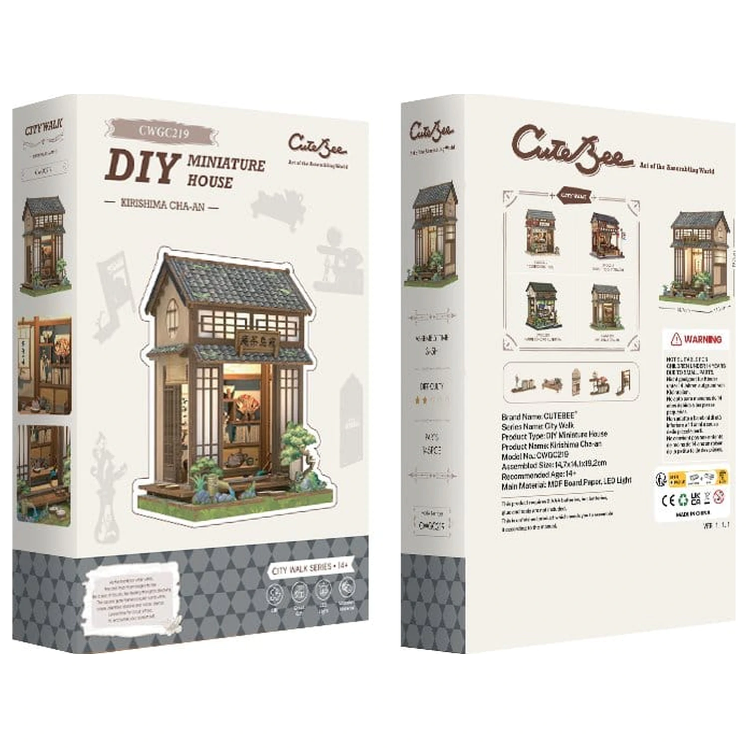 Miniature House Model Kit Kirishima Cha-an 19 x 14 cm poza produsului