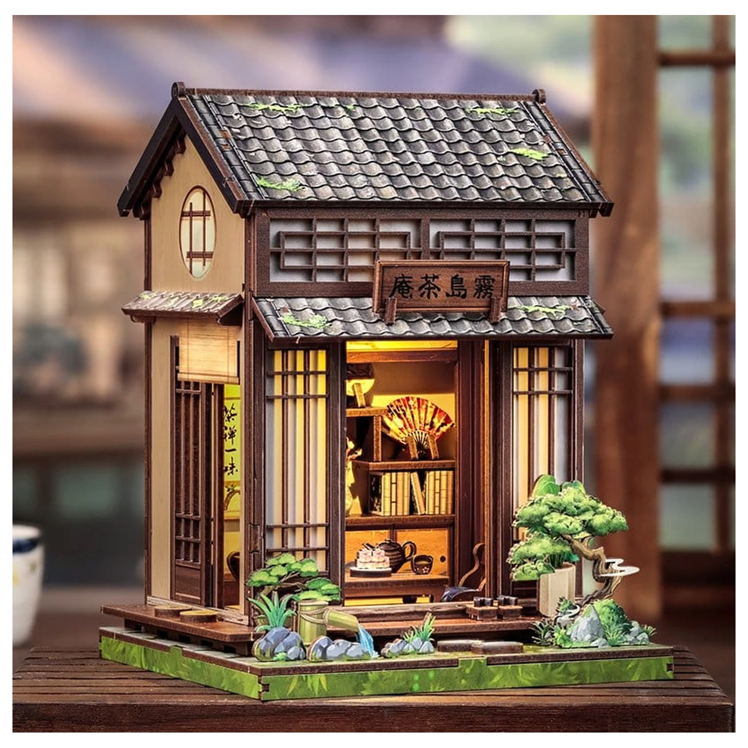 Miniature House Model Kit Kirishima Cha-an 19 x 14 cm poza produsului