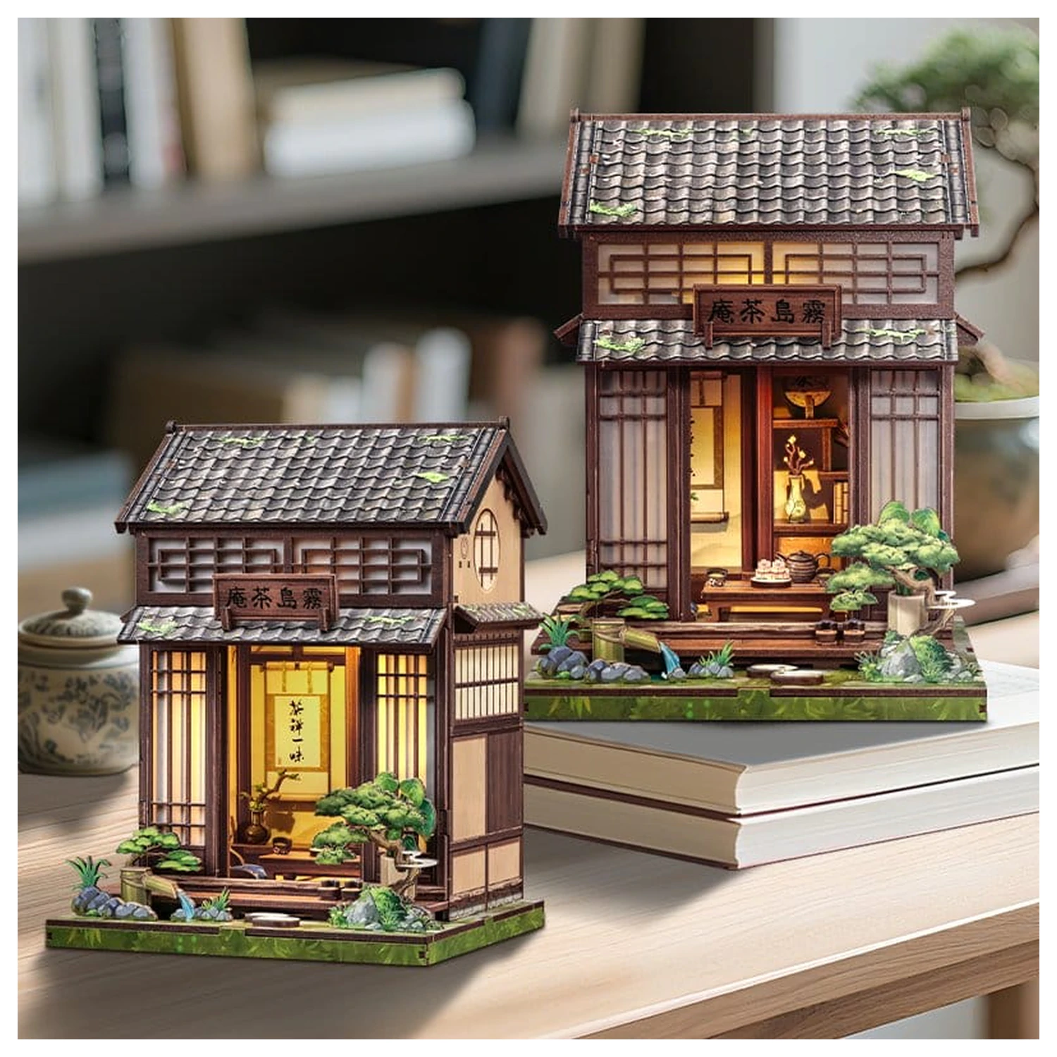 Miniature House Model Kit Kirishima Cha-an 19 x 14 cm poza produsului