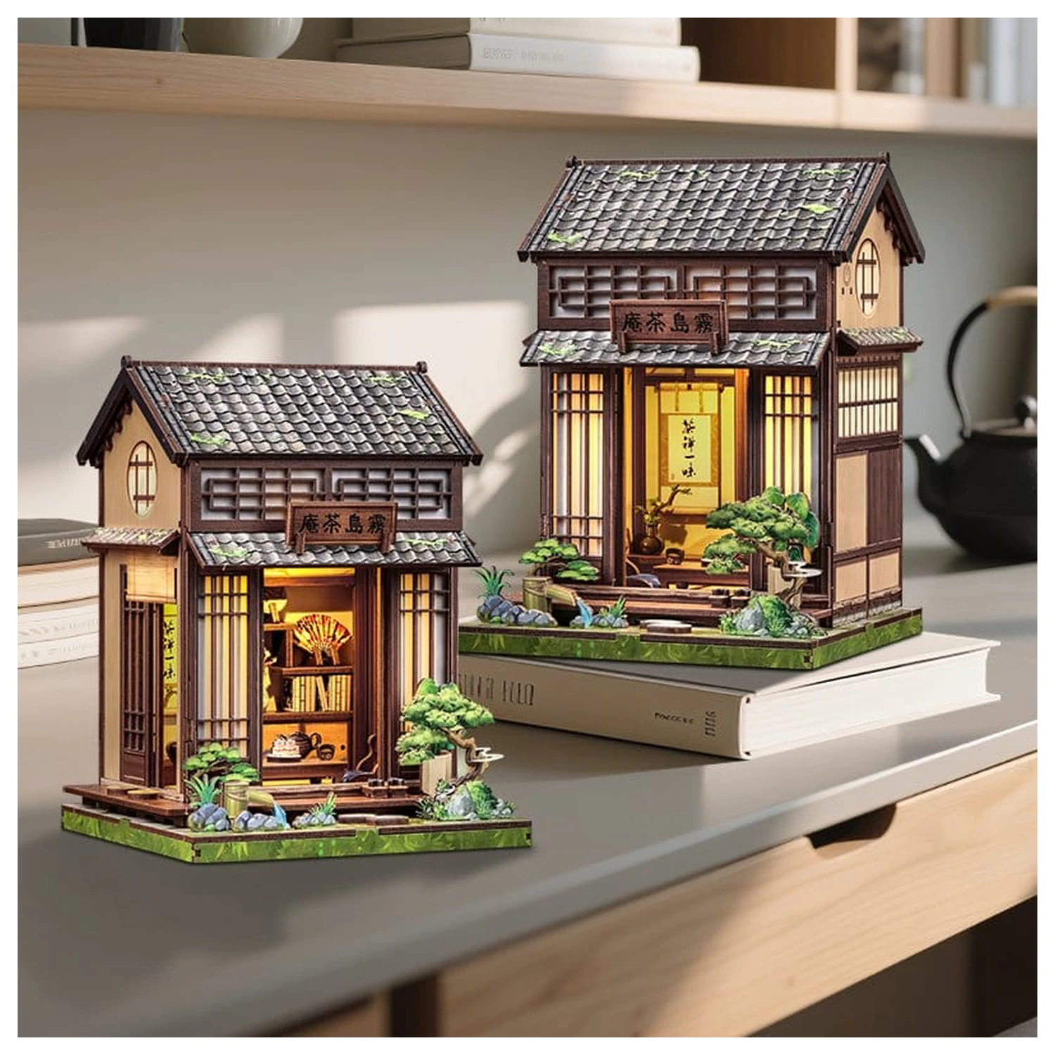 Miniature House Model Kit Kirishima Cha-an 19 x 14 cm poza produsului