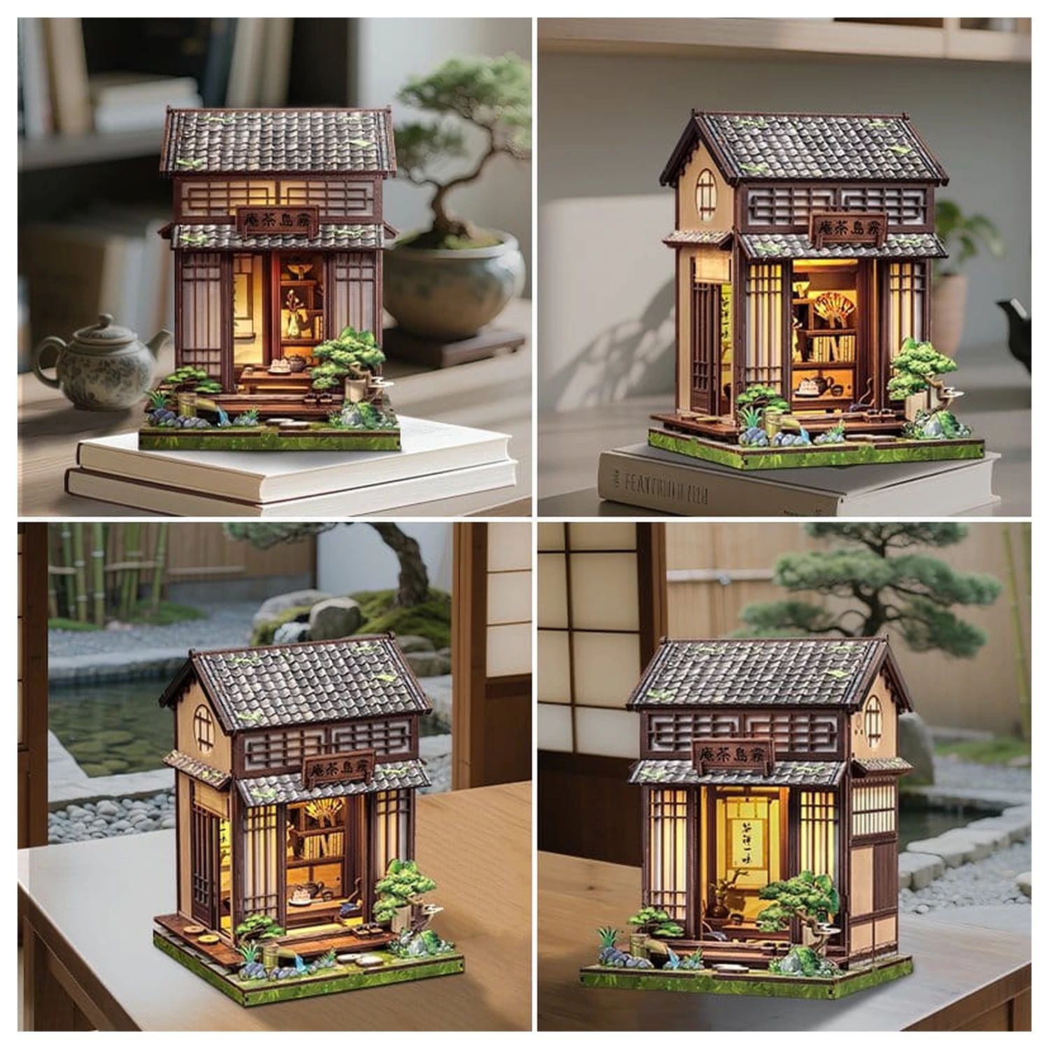 Miniature House Model Kit Kirishima Cha-an 19 x 14 cm poza produsului