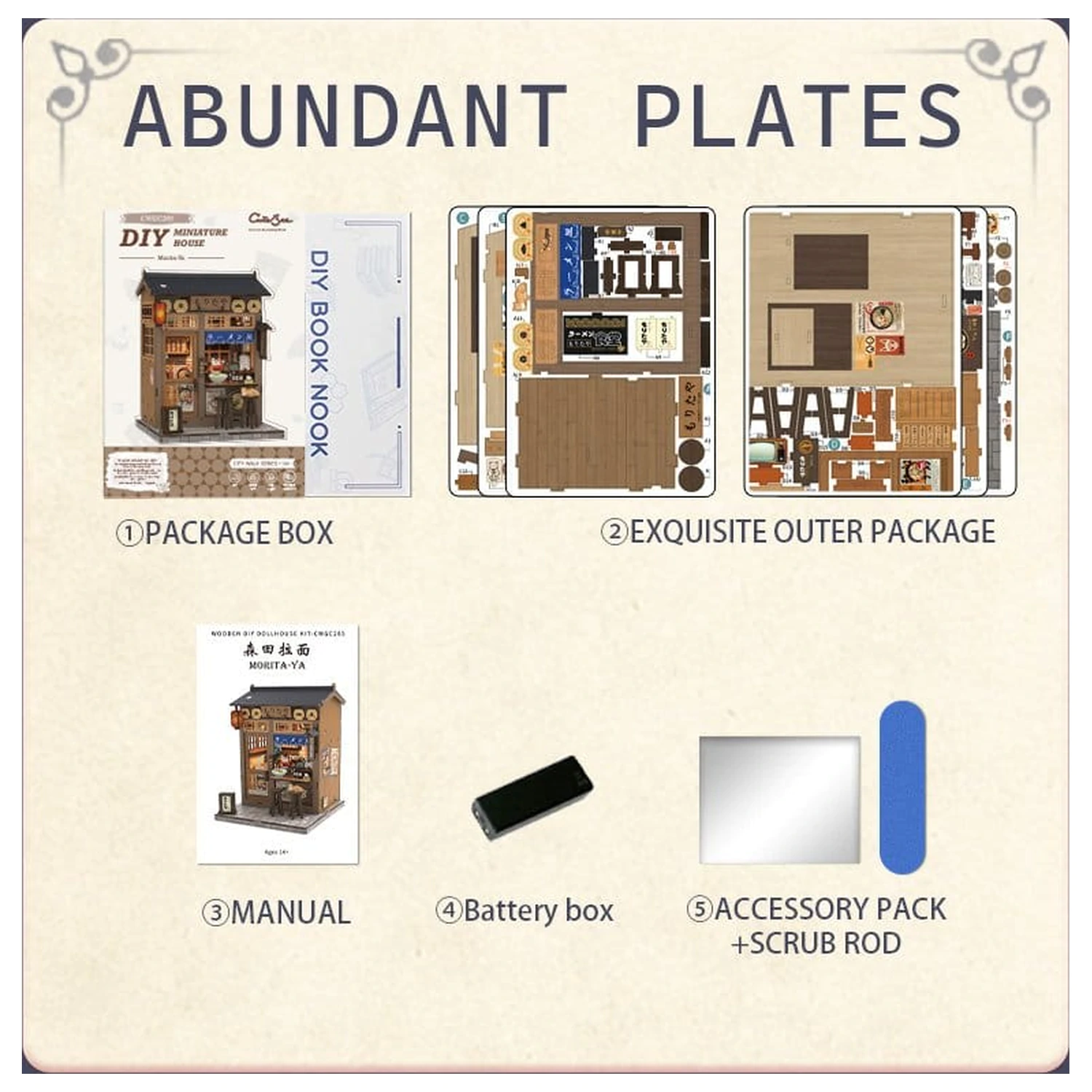 Set model Casa Miniatura Morita-Ya 21 x 16 cm poza produsului