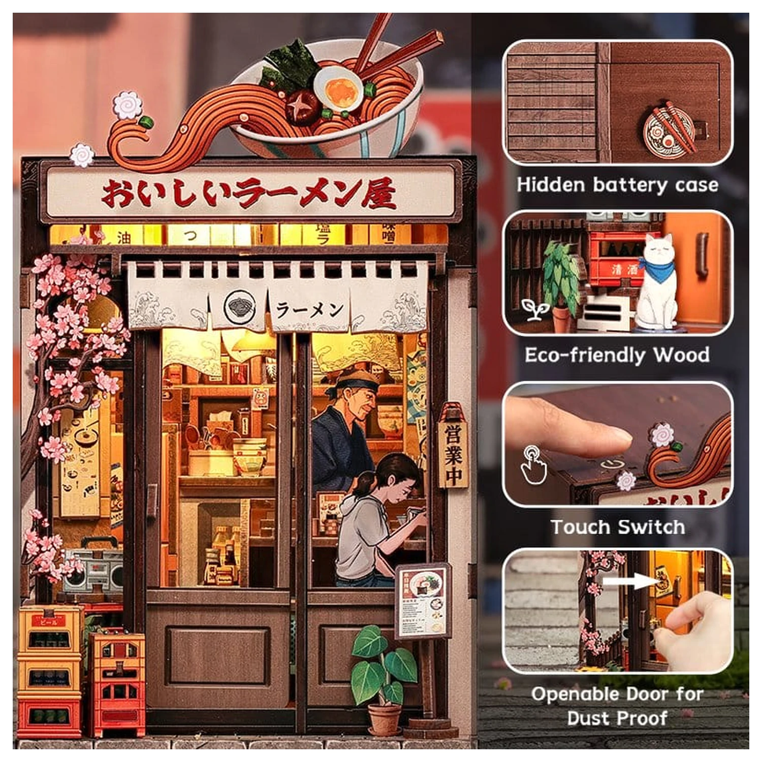 Kit Model Casa Miniatura Oishii Kyoto 22 x 13 cm poza produsului