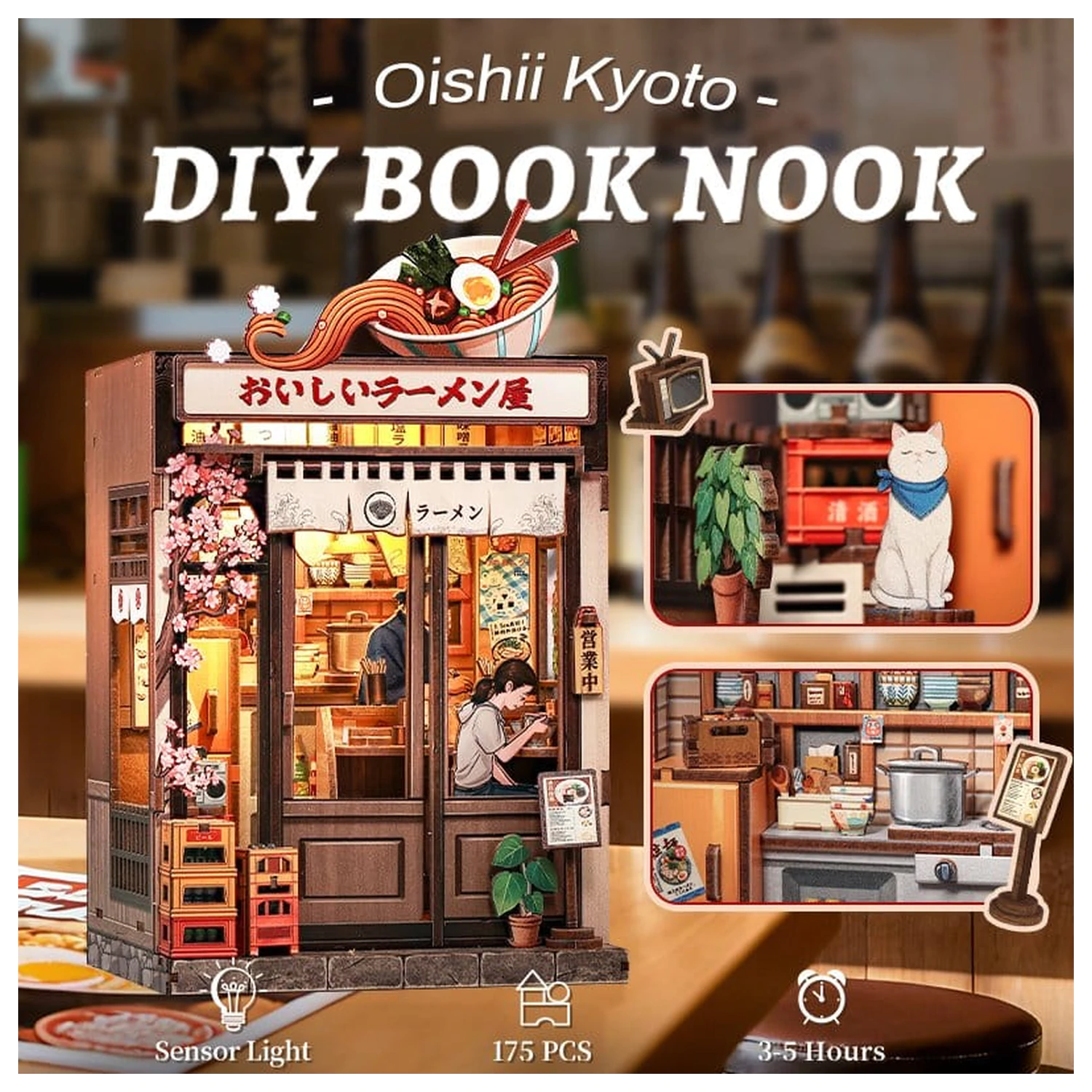 Kit Model Casa Miniatura Oishii Kyoto 22 x 13 cm poza produsului
