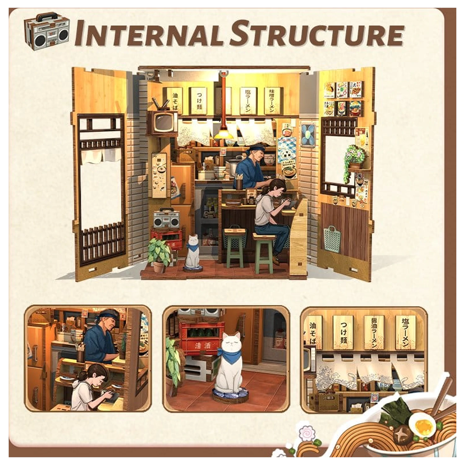 Kit Model Casa Miniatura Oishii Kyoto 22 x 13 cm poza produsului