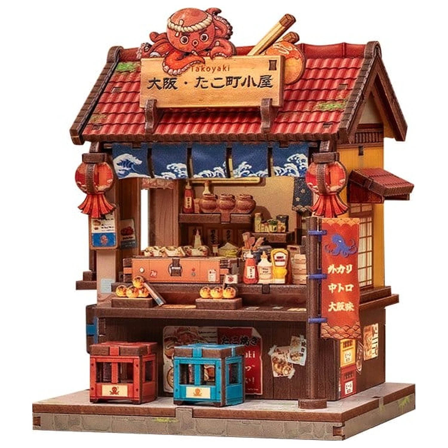 Miniature House Model Kit Osaka Takoyaki 12 x 9 cm poza produsului