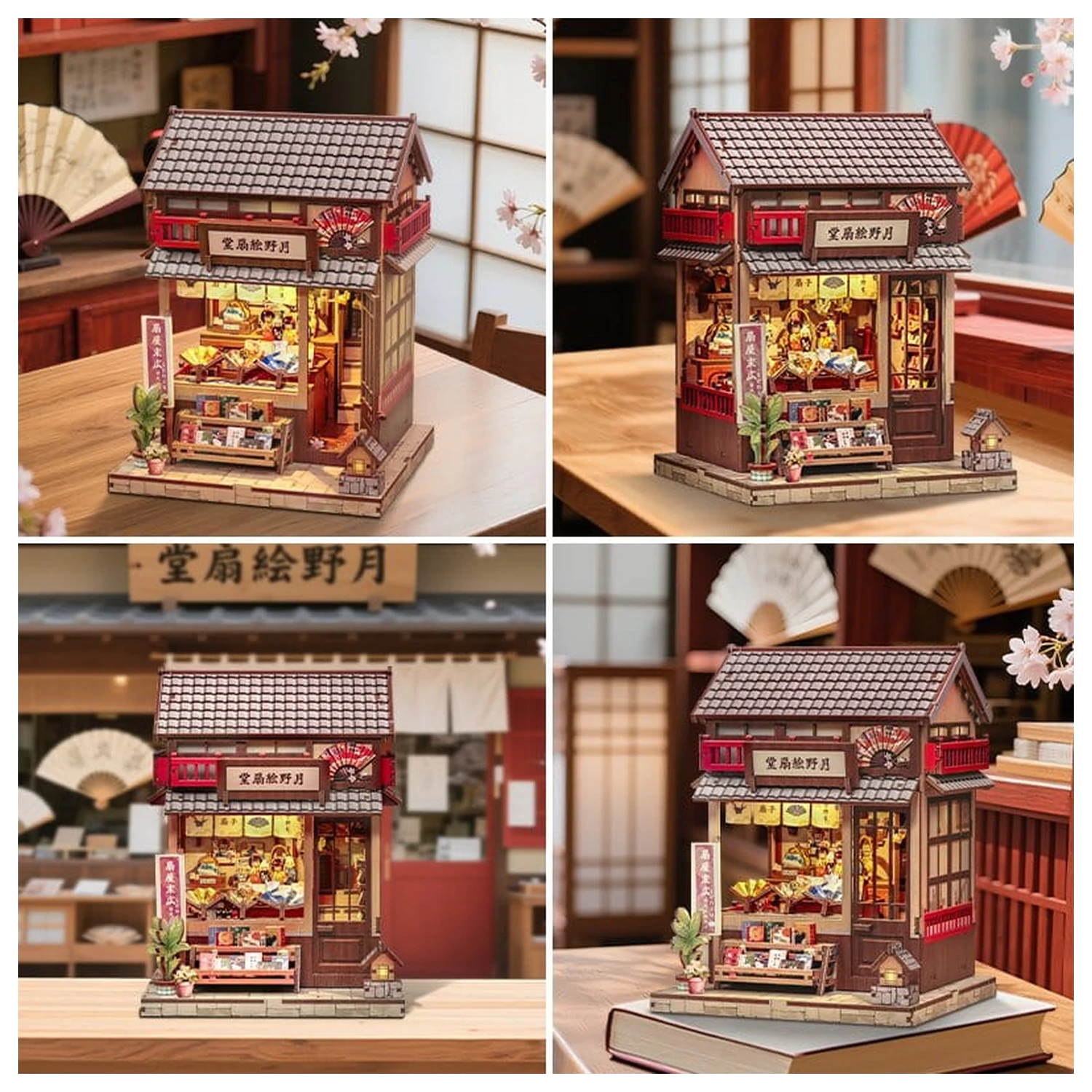 Set Model Casa Miniatura Tsukino Eogi-dou 19 x 14 cm poza produsului