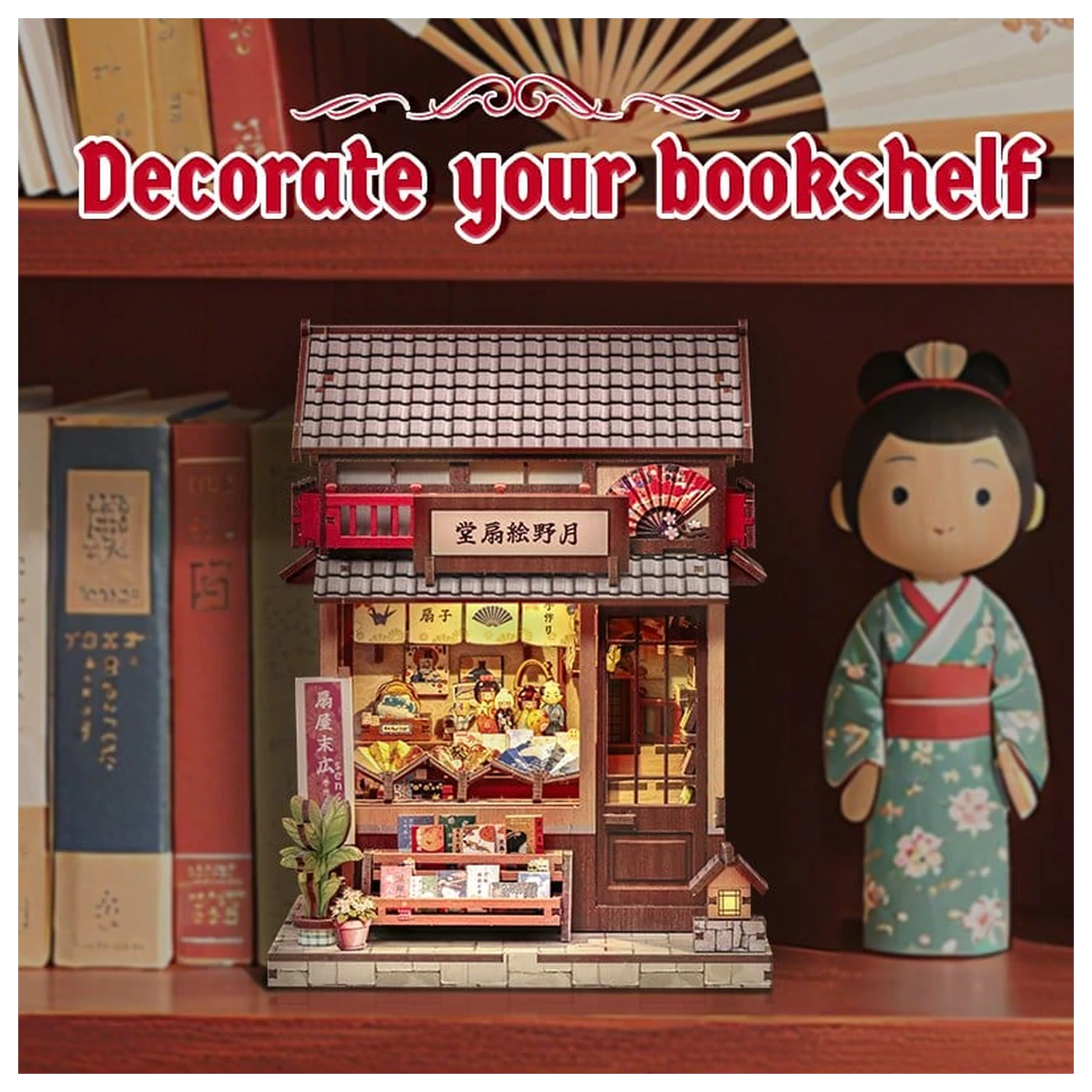 Set Model Casa Miniatura Tsukino Eogi-dou 19 x 14 cm poza produsului